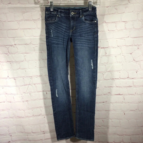 Levi’s Skinny Fit Distressed Denim Blue Jeans - Size 10 - Picture 1 of 9